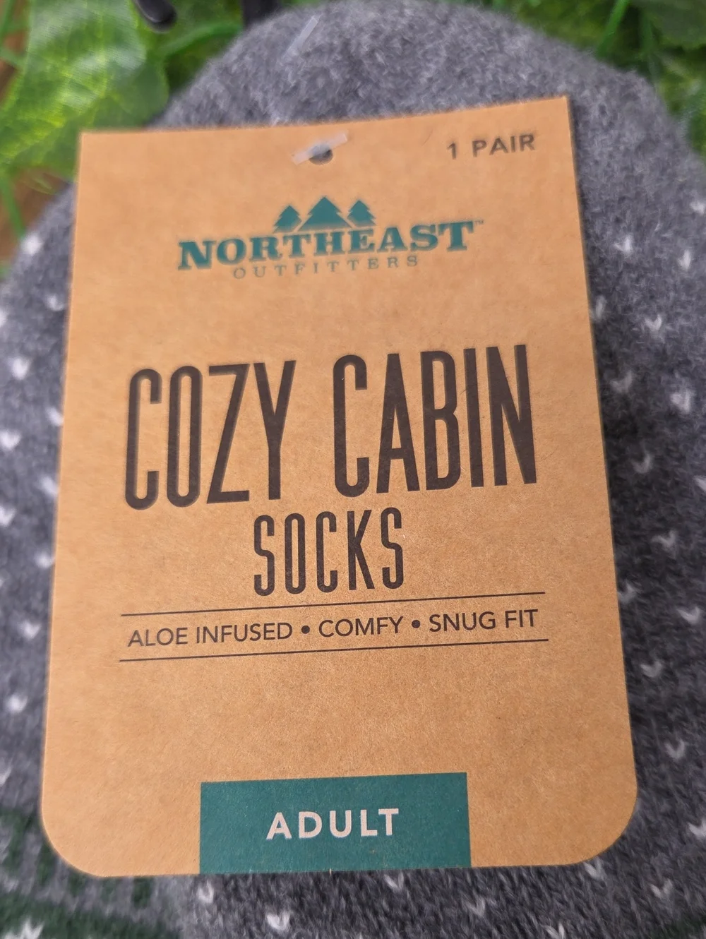 Northeast Outfitters. Adult Cozy Cabin Crew Socks. Size Large. NWT